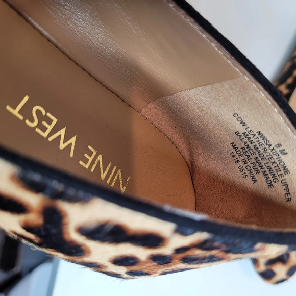 Nine West Saxiphone Pony Ballet Flats Leather Shoe Size Womens 6 - Picture 9 of 11